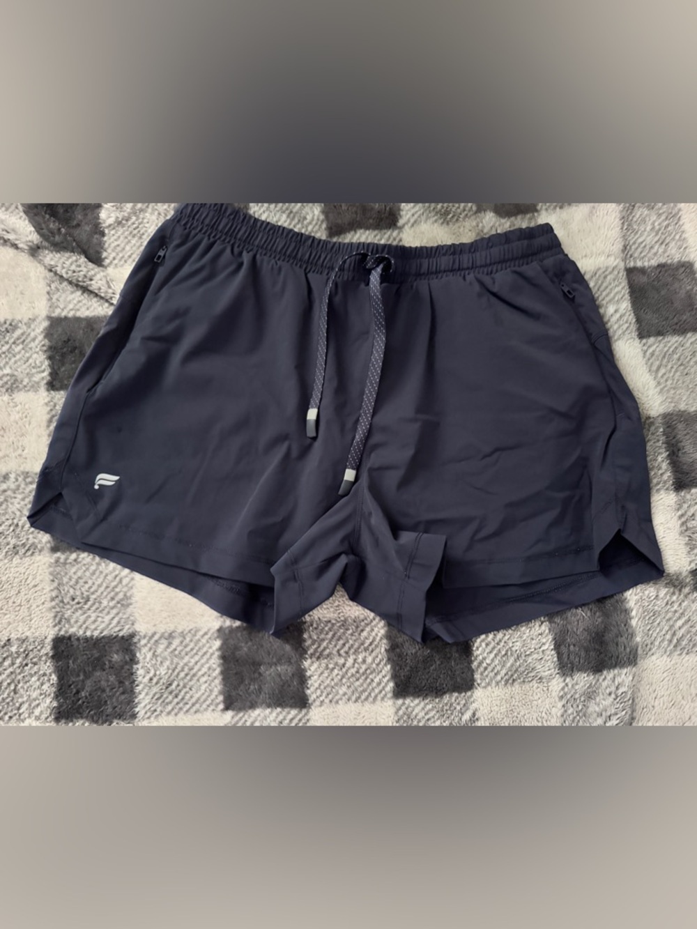 Fabletics Navy Athletic Drawstring Shorts-Medium